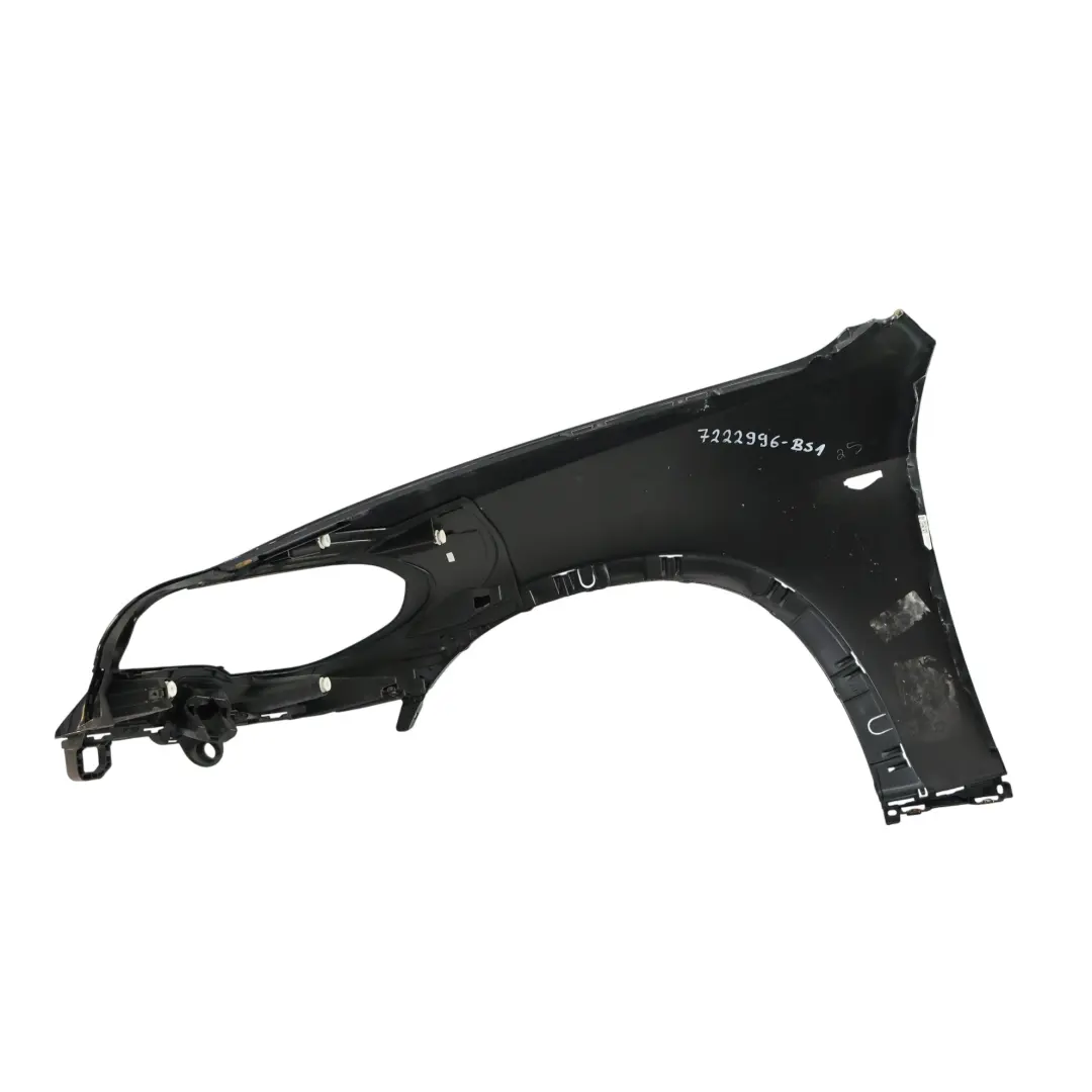 BMW X5 E70 LCI Błotnik Prawy Przedni Black Sapphire Czarny Metalik - 475 - SKU 7222996-BS1 - Numer Części 7222996