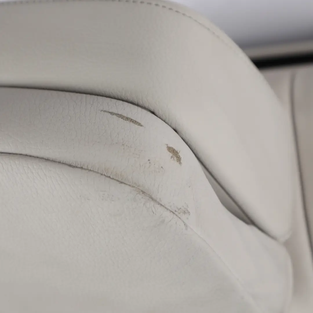 BMW F07 GT Rear Comfort Seat Electric Heated Leather Dakota White Right O/S - SKU 7231510 - Part number 7231510