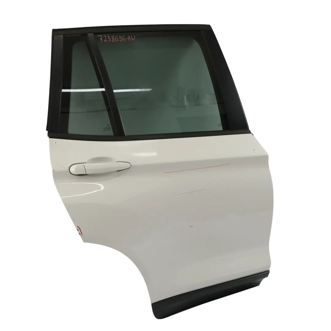 Drzwi Prawe Tylne Alpinweiss 3 Biały - 300 do BMW X3 F25 o numerze 7238696 BMW X3 F25 Drzwi Prawe Tylne Alpinweiss 3 Biały - 300 - SKU 7238696-AW - Numer Części 7238696