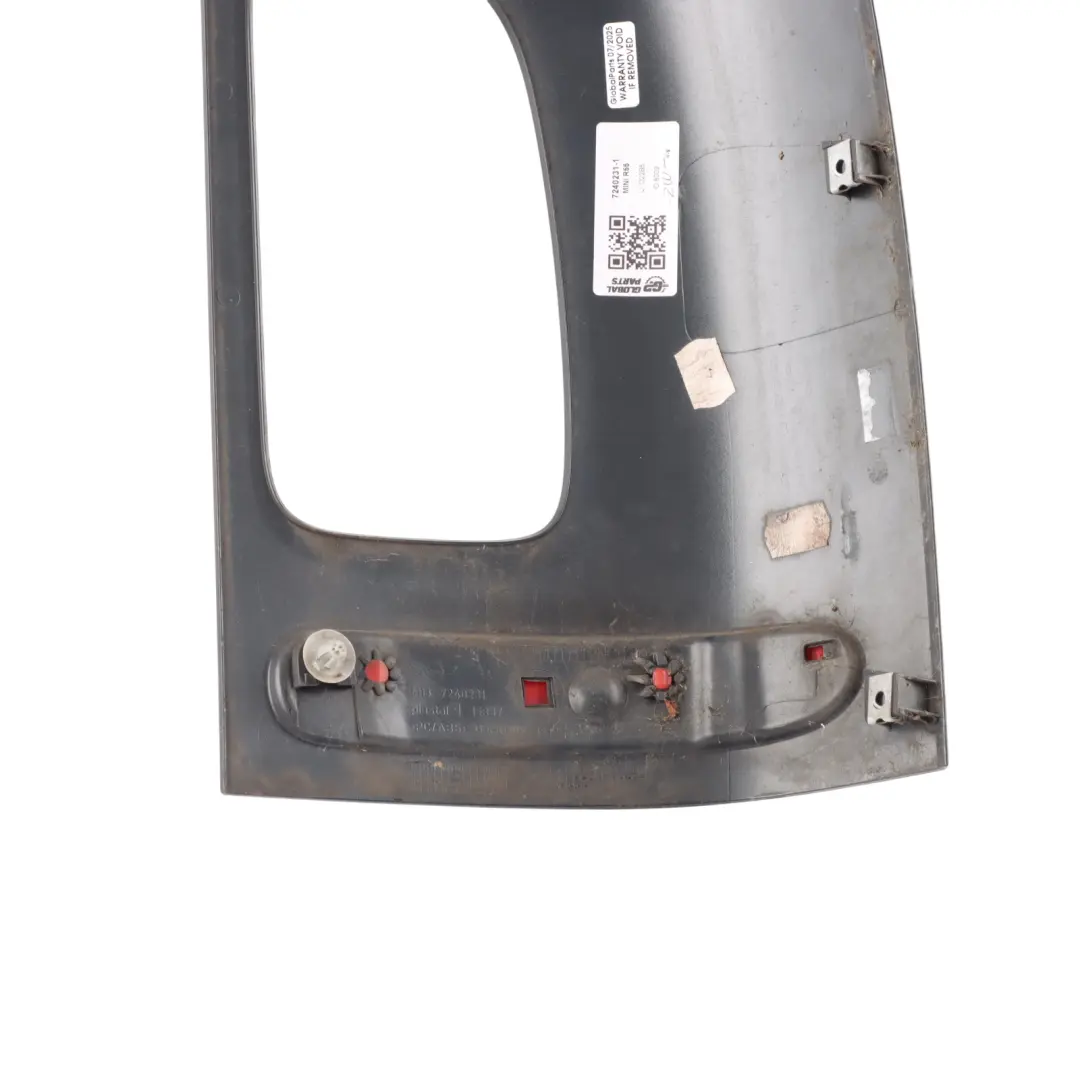 Tail Trim Rear Light Reflector Cover Left N/S Black to Mini Clubman R55 LCI with Part number 7240231 Mini Clubman R55 LCI Tail Trim Rear Light Reflector Cover Left N/S Black - SKU 7240231-1 - Part number 7240231