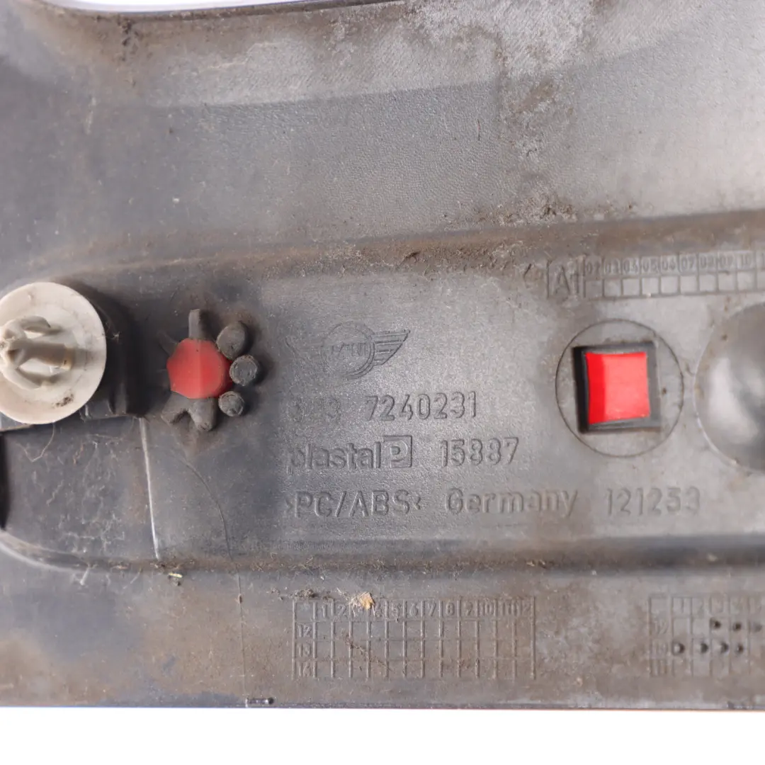 Tail Trim Rear Light Reflector Cover Left N/S Black to Mini Clubman R55 LCI with Part number 7240231 Mini Clubman R55 LCI Tail Trim Rear Light Reflector Cover Left N/S Black - SKU 7240231-1 - Part number 7240231