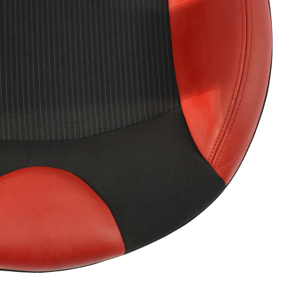 Front Sport Seat Cover Cushion Right O/S Half Leather Rooster Red Black to Mini R56 with Part number 7242360 Mini R56 Front Sport Seat Cover Cushion Right O/S Half Leather Rooster Red Black - SKU 7242360-3 - Part number 7242360