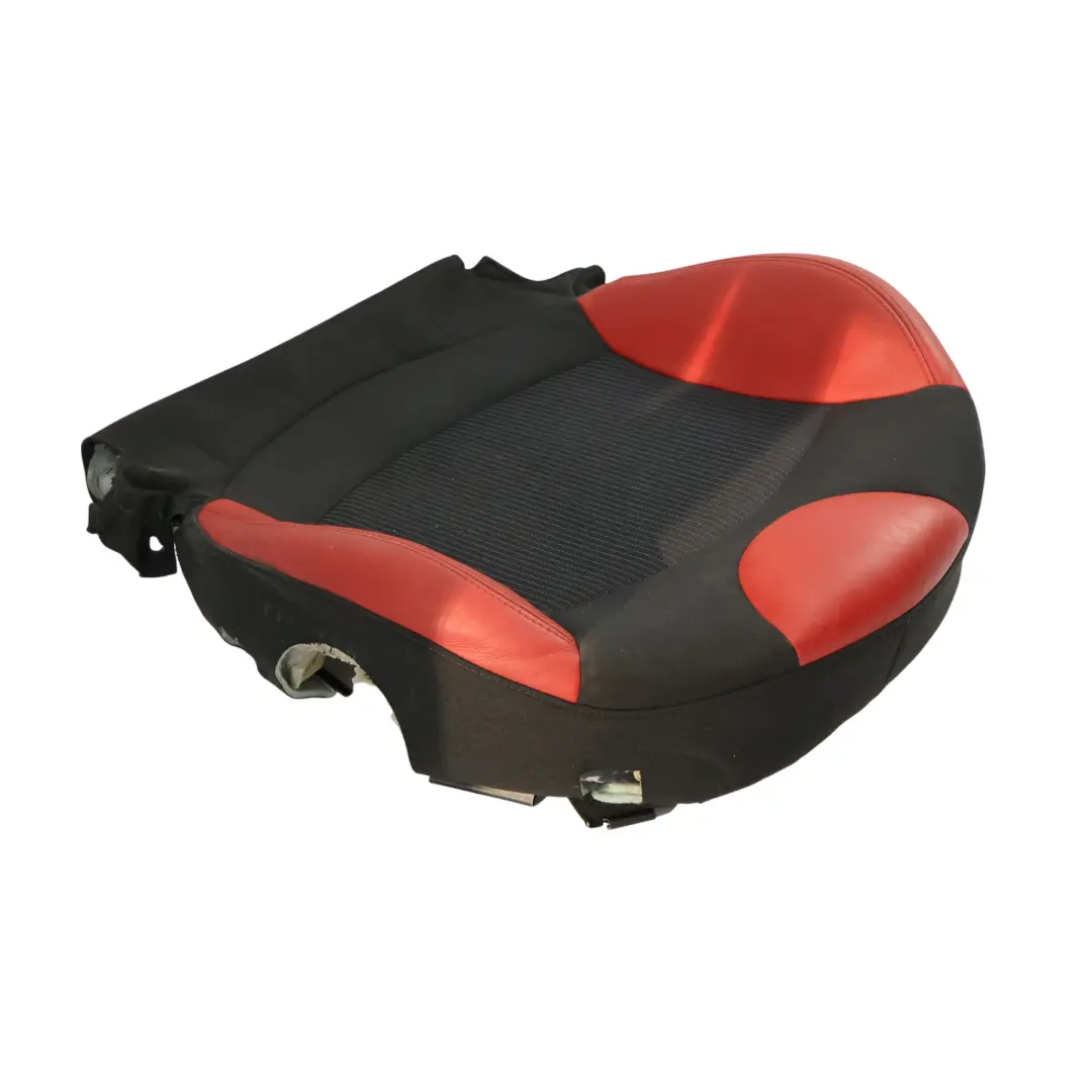 Front Sport Seat Cover Cushion Right O/S Half Leather Rooster Red Black to Mini R56 with Part number 7242360 Mini R56 Front Sport Seat Cover Cushion Right O/S Half Leather Rooster Red Black - SKU 7242360-3 - Part number 7242360