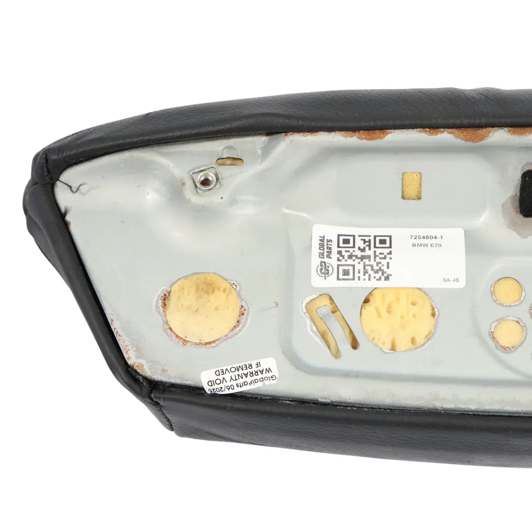 BMW E70 E71 E72 Front Seat Thigh Support Carrier Heated Black Leather - SKU 7254804-1 - Part number 7254804