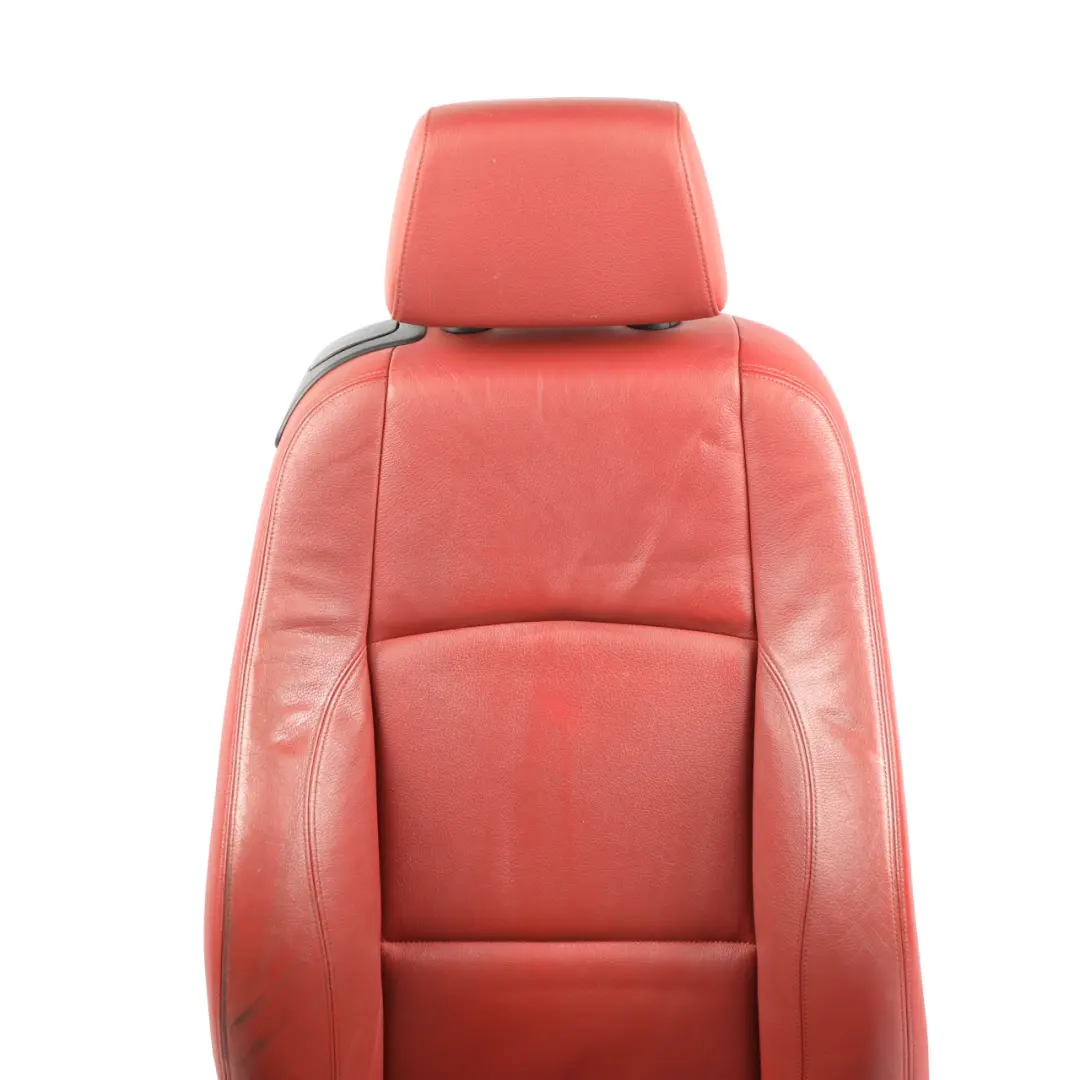 Front Right O/S Seat Side Red Boston Leather Heated to BMW E88 Convertible M Sport with Part number 7257496 BMW E88 Convertible M Sport Front Right O/S Seat Side Red Boston Leather Heated - SKU 7257496-1 - Part number 7257496