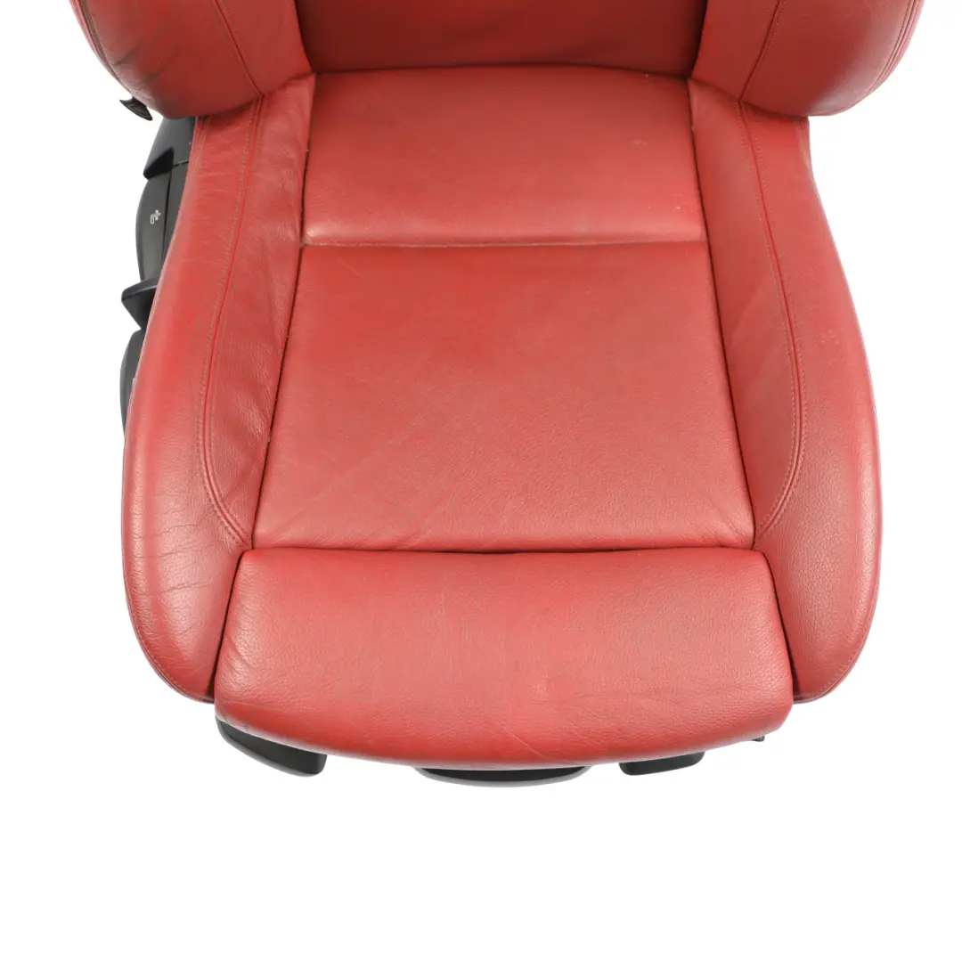 Front Right O/S Seat Side Red Boston Leather Heated to BMW E88 Convertible M Sport with Part number 7257496 BMW E88 Convertible M Sport Front Right O/S Seat Side Red Boston Leather Heated - SKU 7257496-1 - Part number 7257496