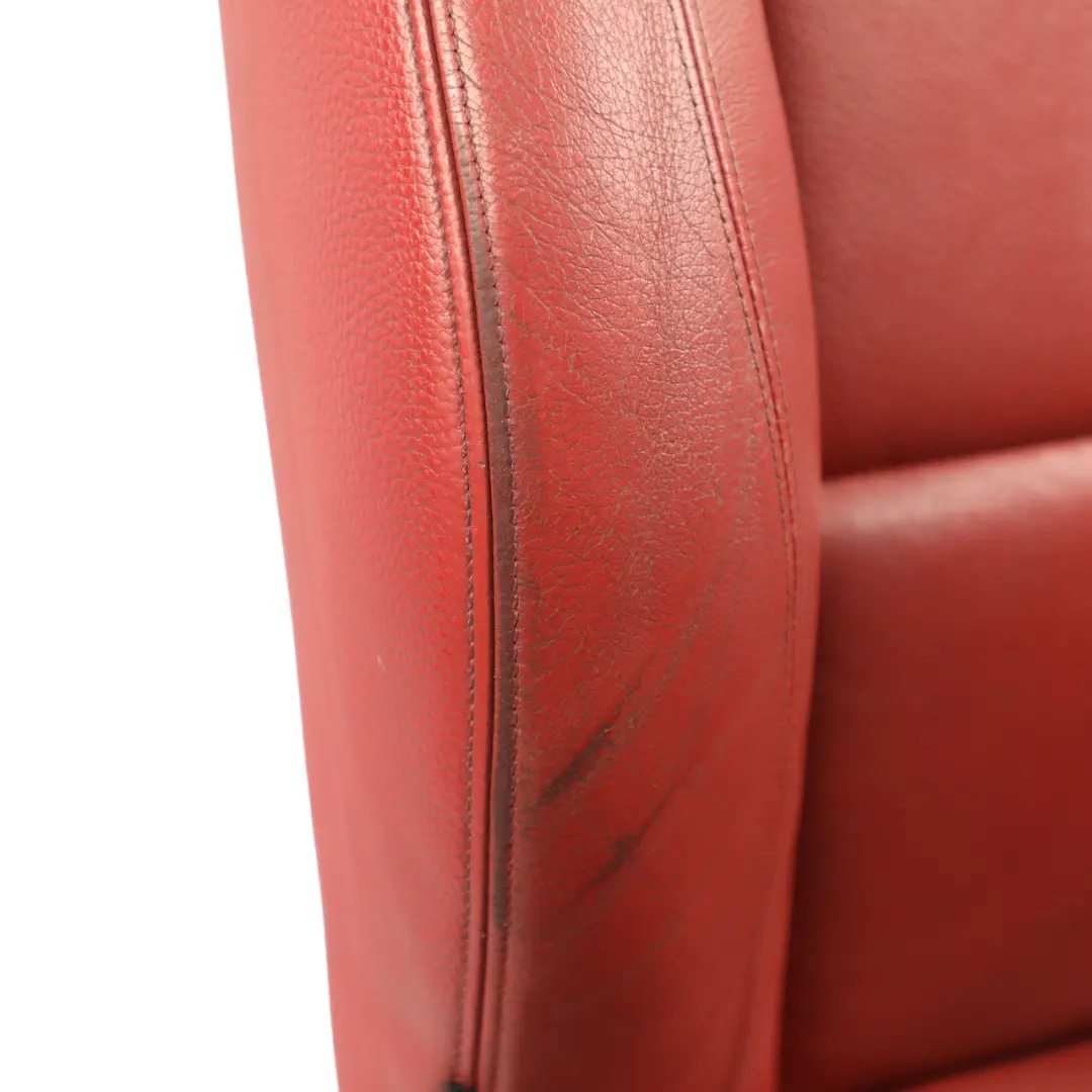 Front Right O/S Seat Side Red Boston Leather Heated to BMW E88 Convertible M Sport with Part number 7257496 BMW E88 Convertible M Sport Front Right O/S Seat Side Red Boston Leather Heated - SKU 7257496-1 - Part number 7257496