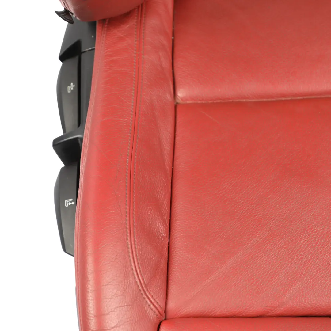 Front Right O/S Seat Side Red Boston Leather Heated to BMW E88 Convertible M Sport with Part number 7257496 BMW E88 Convertible M Sport Front Right O/S Seat Side Red Boston Leather Heated - SKU 7257496-1 - Part number 7257496