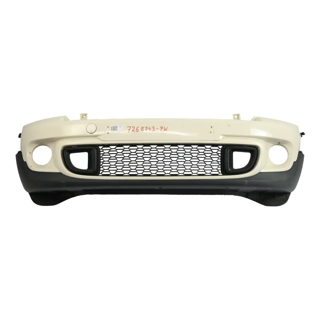 Parachoques Delantero Pepper White Blanco - 850 para Mini Cooper S SD R55 R56 R57 LCI con número de pieza 7268743 Mini Cooper S SD R55 R56 R57 LCI Parachoques Delantero Pepper White Blanco - 850 - SKU 7268743-PW - Número de pieza 7268743