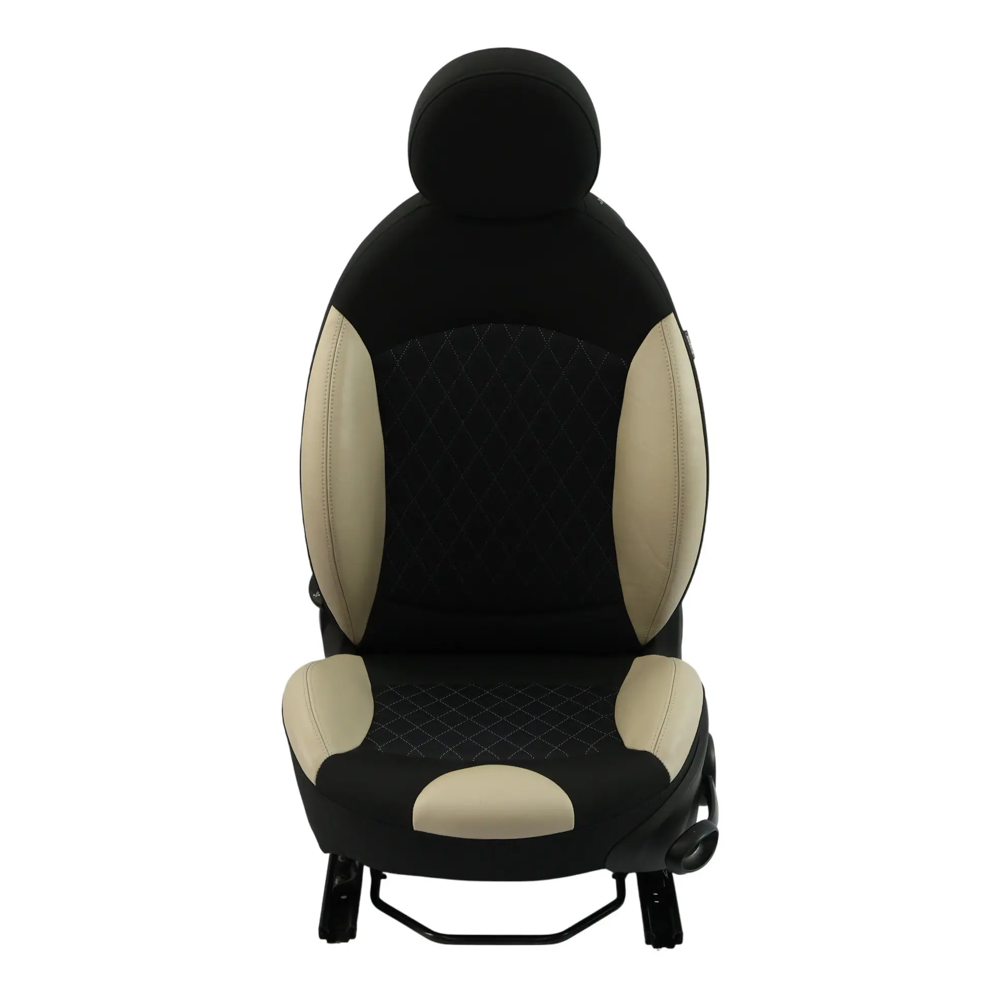 Mini Cooper R56 LCI Siège Sport Tissu Beige Polaire Avant Gauche