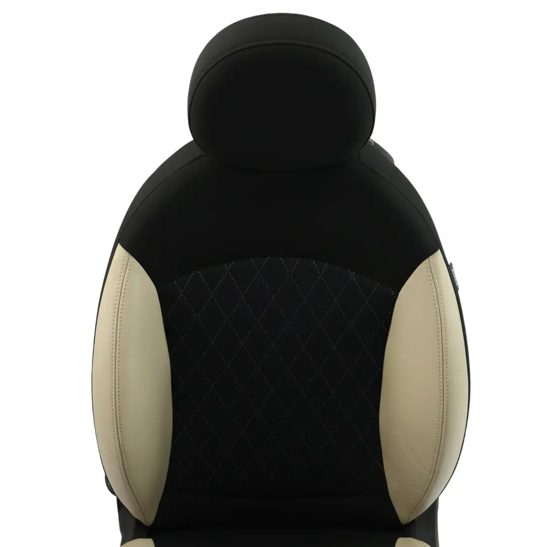 Beige Polar Tela Cuero Asiento Delantero Izquierdo para Mini R56 Sport con número de pieza 7270203 Mini R56 Sport Beige Polar Tela Cuero Asiento Delantero Izquierdo - SKU 7270203 - Número de pieza 7270203