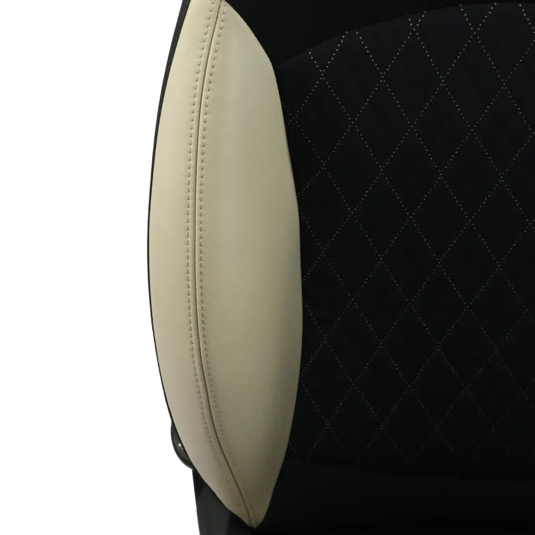 Mini Cooper R56 LCI Sport Seat Polar Beige Cloth Leather Front Left N/S - SKU 7270203 - Part number 7270203