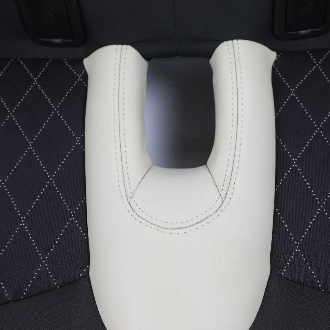 Sofa Bench Couch Half Leather Polar Beige to Mini R55 R56 LCI Rear Seat with Part number 7270363 Mini R55 R56 LCI Rear Seat Sofa Bench Couch Half Leather Polar Beige - SKU 7270363 - Part number 7270363