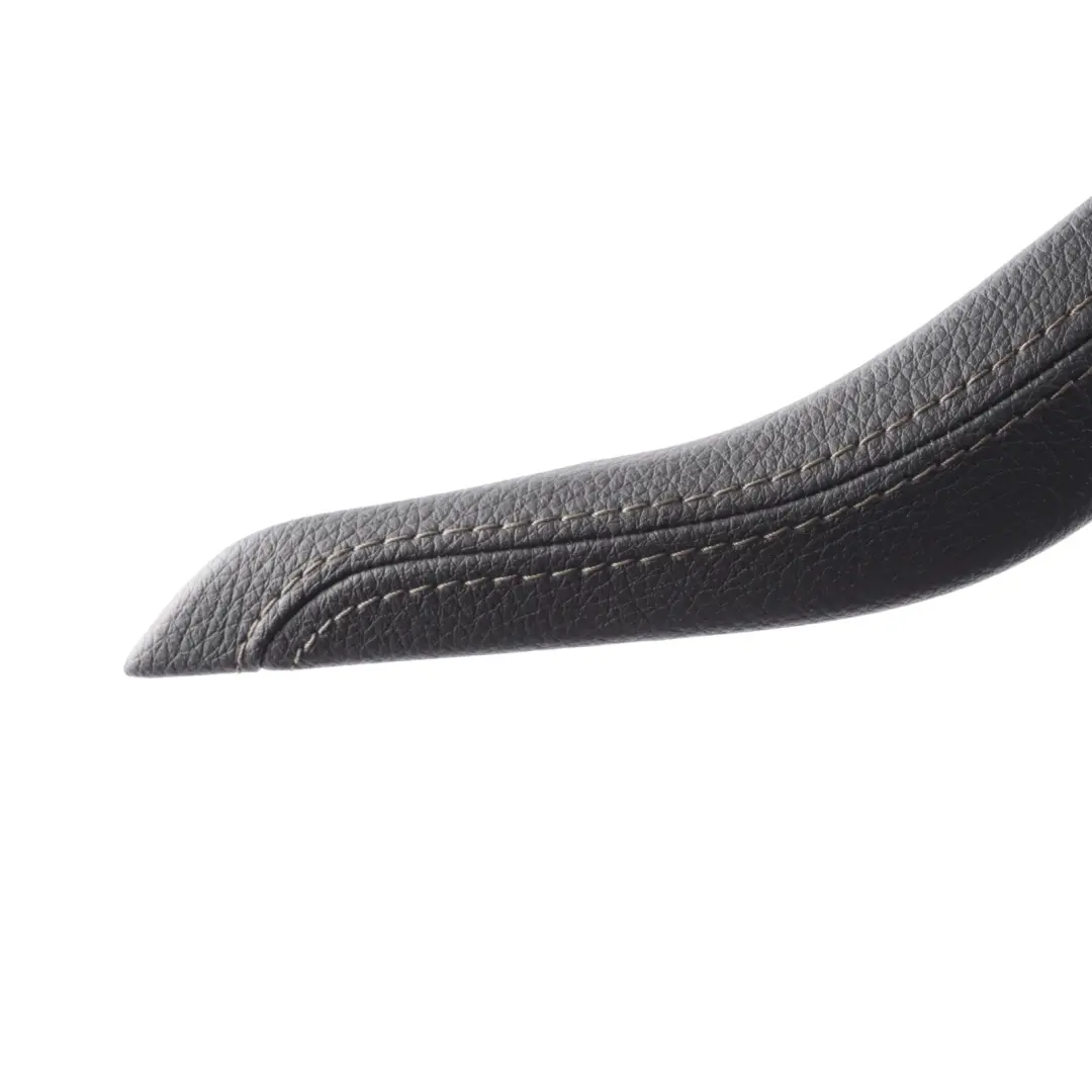 Interior Grab Handle Cover Left N/S Black Leather Brown Stitching to BMW X5 F15 with Part number 7292273 BMW X5 F15 Interior Grab Handle Cover Left N/S Black Leather Brown Stitching - SKU 7292273-1 - Part number 7292273