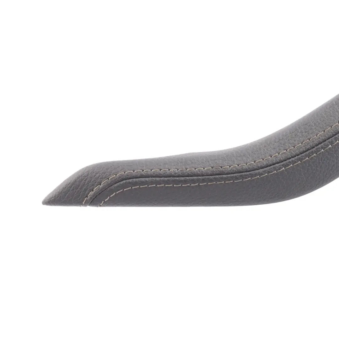 BMW X5 F15 Interior Grab Handle Cover Left N/S Black Leather Brown Stitching - SKU 7292273-1 - Part number 7292273