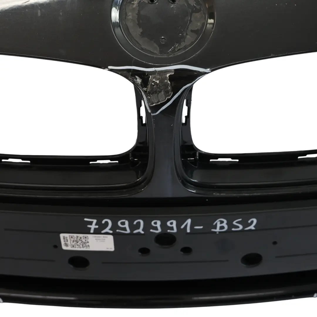 BMW F30 F31 Front Bumper Complete Trim Panel Black Sapphire Metallic - 475 - SKU 7292991-BS2 - Part number 7292991
