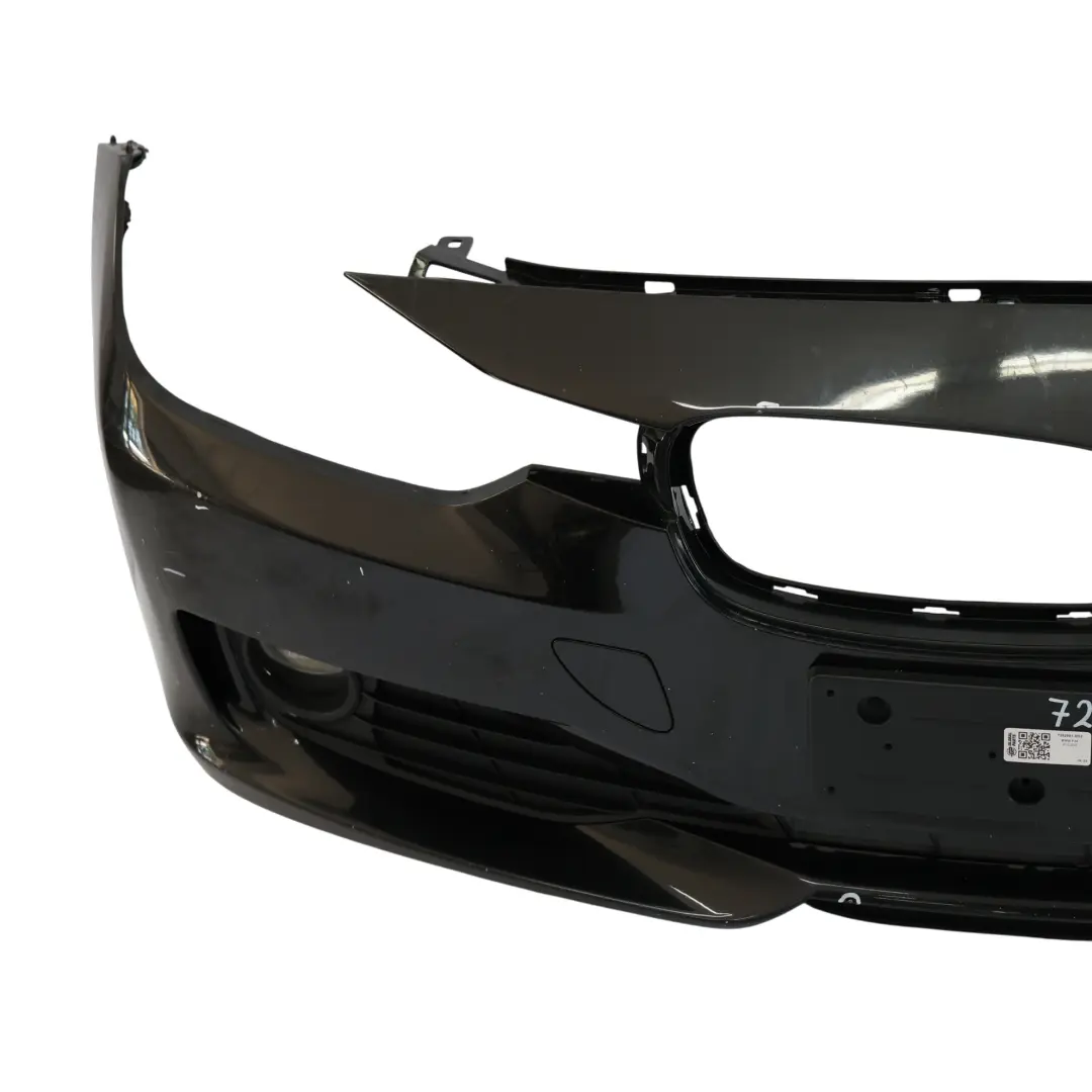 BMW F30 F31 Front Bumper Complete Trim Panel Black Sapphire Metallic - 475 - SKU 7292991-BS2 - Part number 7292991