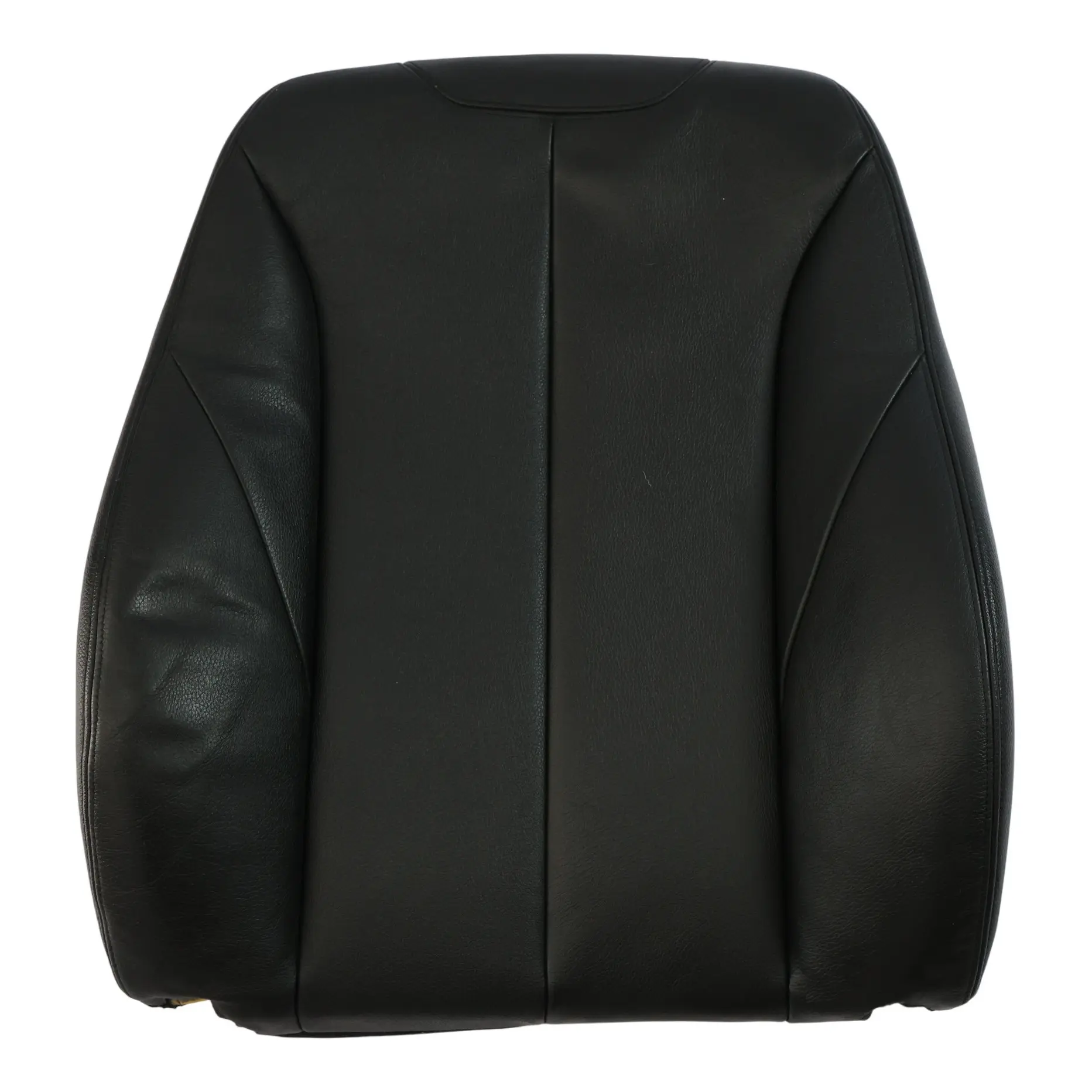 BMW F20 F30 LCI Front Seat Backrest Right O/S Cover Black Leather 7295110