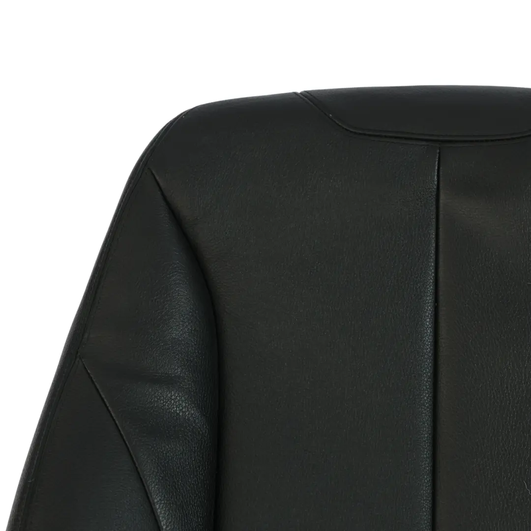 BMW F20 F30 LCI Front Seat Backrest Right O/S Cover Black Leather - SKU 7295110-9 - Part number 7295110
