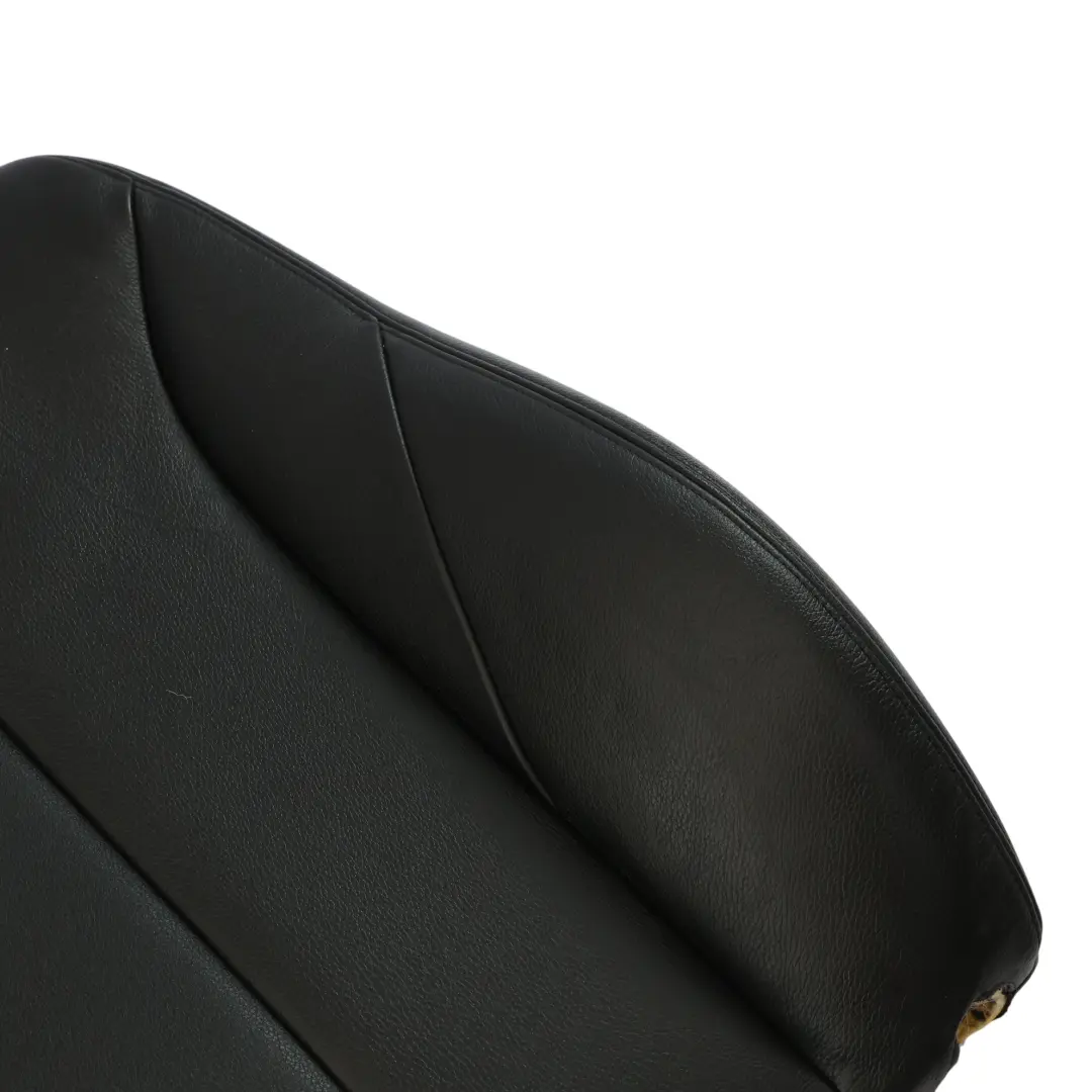 BMW F20 F30 LCI Front Seat Backrest Right O/S Cover Black Leather - SKU 7295110-9 - Part number 7295110