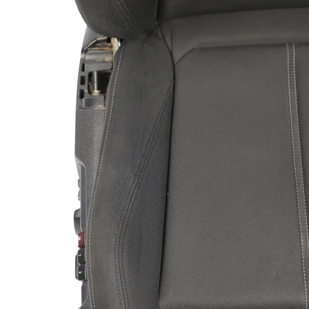 BMW F20 F21 F30 F31 Sport Front Seat Memory Fabric Anthracite Grau Right O/S - SKU 7295132-4 - Part number 7295132