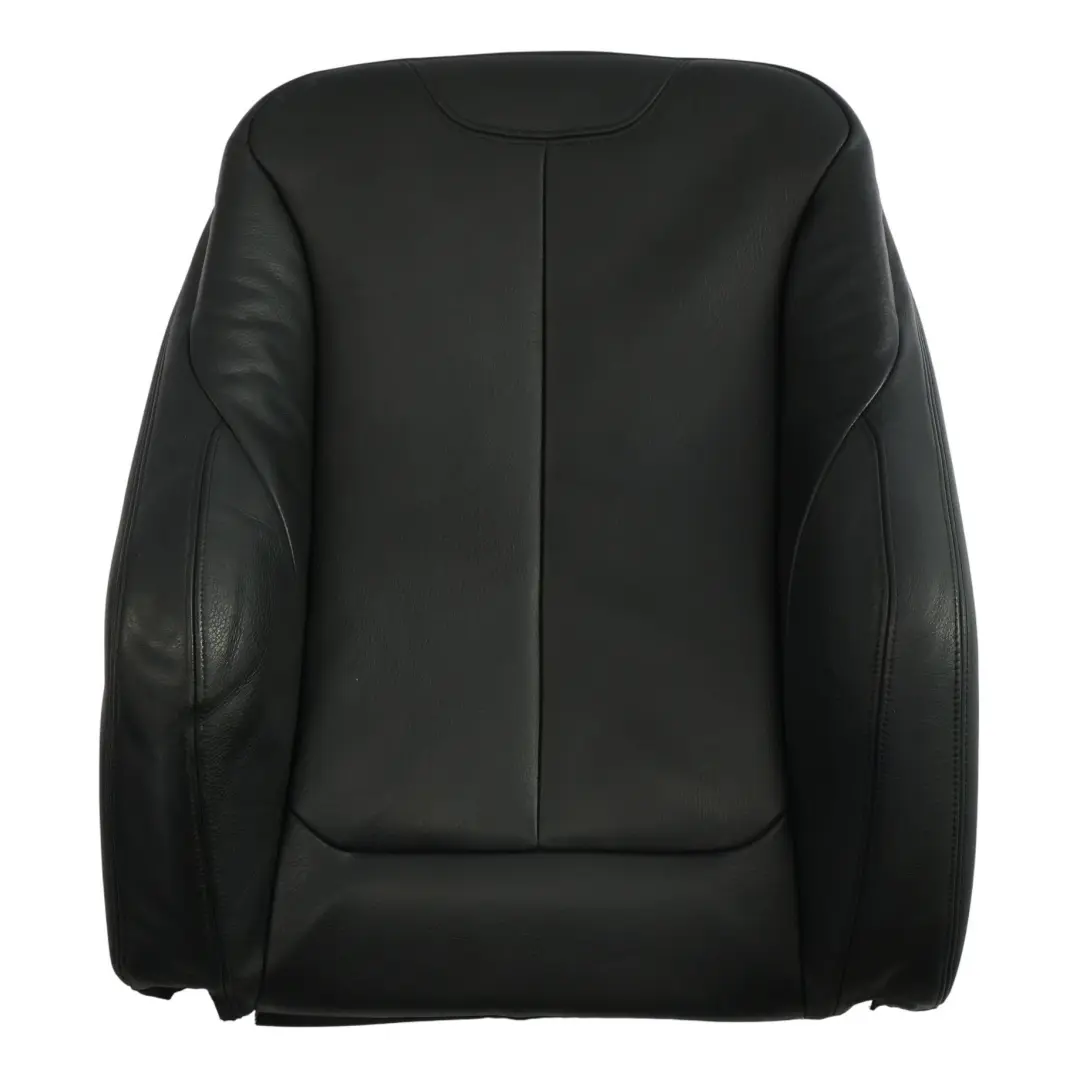 BMW F20 F30 Backrest Cover Front Right Sport Seat O/S Black Leather Dakota - SKU 7295140-4 - Part number 7295140