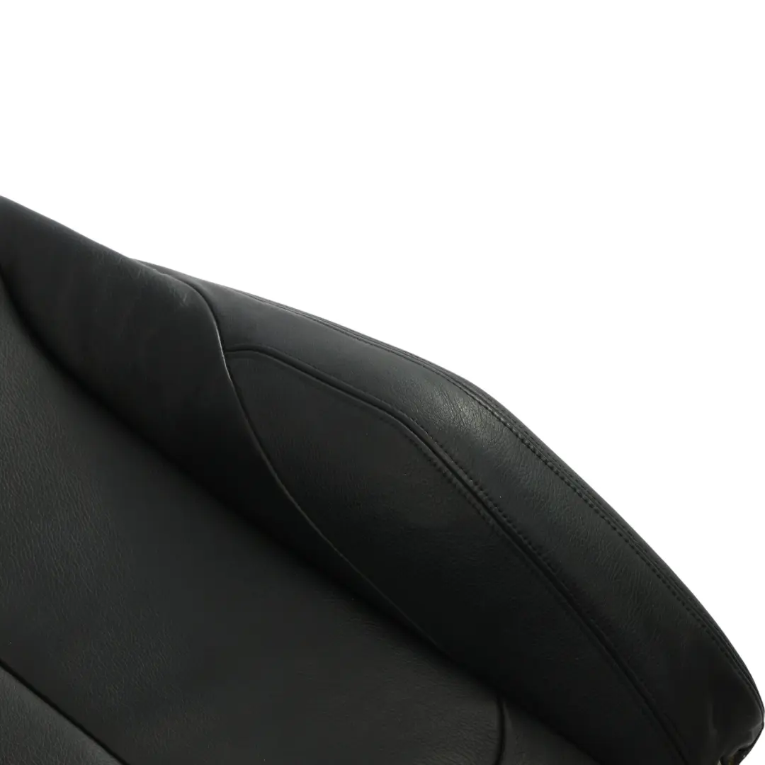 BMW F20 F30 Backrest Cover Front Right Sport Seat O/S Black Leather Dakota - SKU 7295140-4 - Part number 7295140