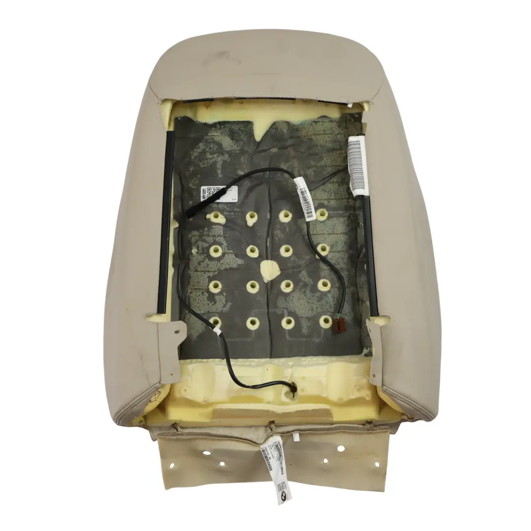 Sitzlehnenbezug Vorne Rechts Sport Beheizt Leder Dakota Oyster für BMW F30 mit Teilenummer 7303716 BMW F30 Sitzlehnenbezug Vorne Rechts Sport Beheizt Leder Dakota Oyster - SKU 7303716-1 - Teilenummer 7303716