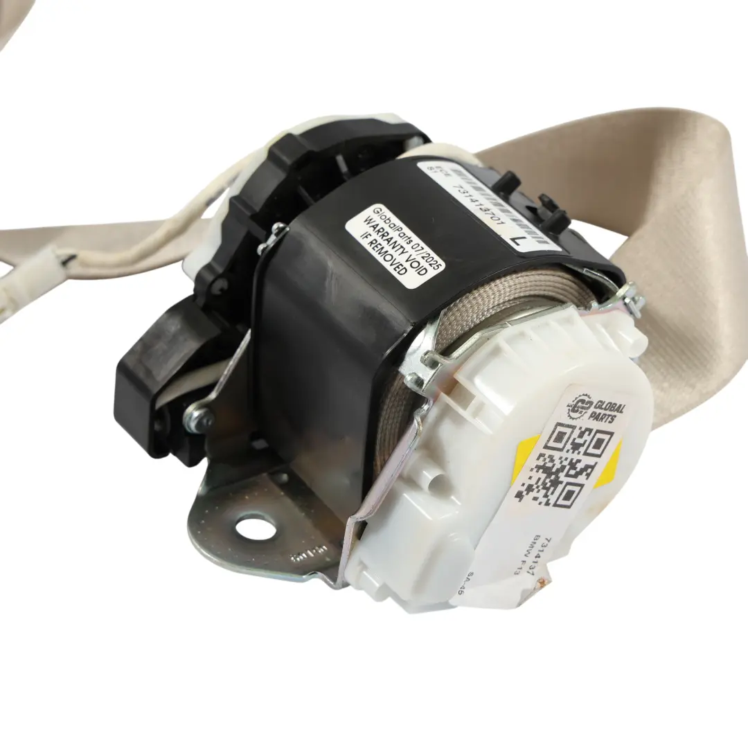 BMW F12 F13 Sicher Heits Gurt Oberer Gurt Vorne Links Elfenbein Weiss - SKU 7314137 - Teilenummer 7314137
