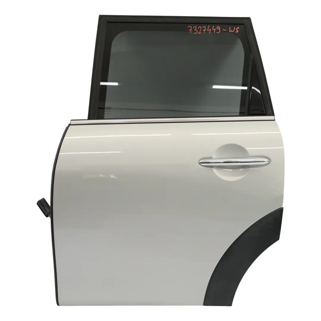 Puerta Trasera Izquierda Panel Cubierta White Silver Metallic - A62 para Mini F55 con número de pieza 7327449 Mini F55 Puerta Trasera Izquierda Panel Cubierta White Silver Metallic - A62 - SKU 7327449-WS - Número de pieza 7327449