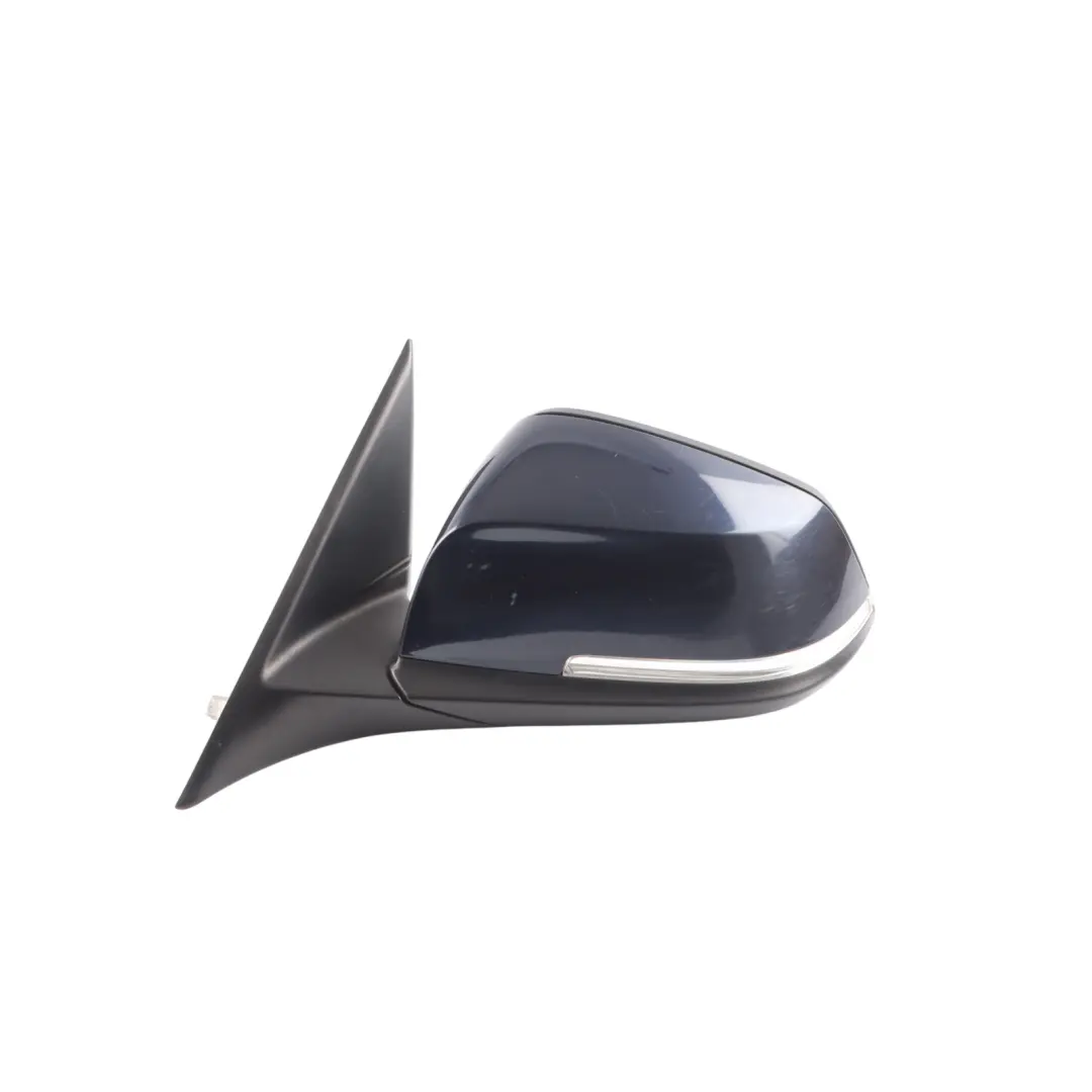 BMW F30 F31 Wing Outside Mirror Heated Left N/S Imperial Blue Metallic - A89 - SKU RHD-7345655-IBB1 - Part number 7345655