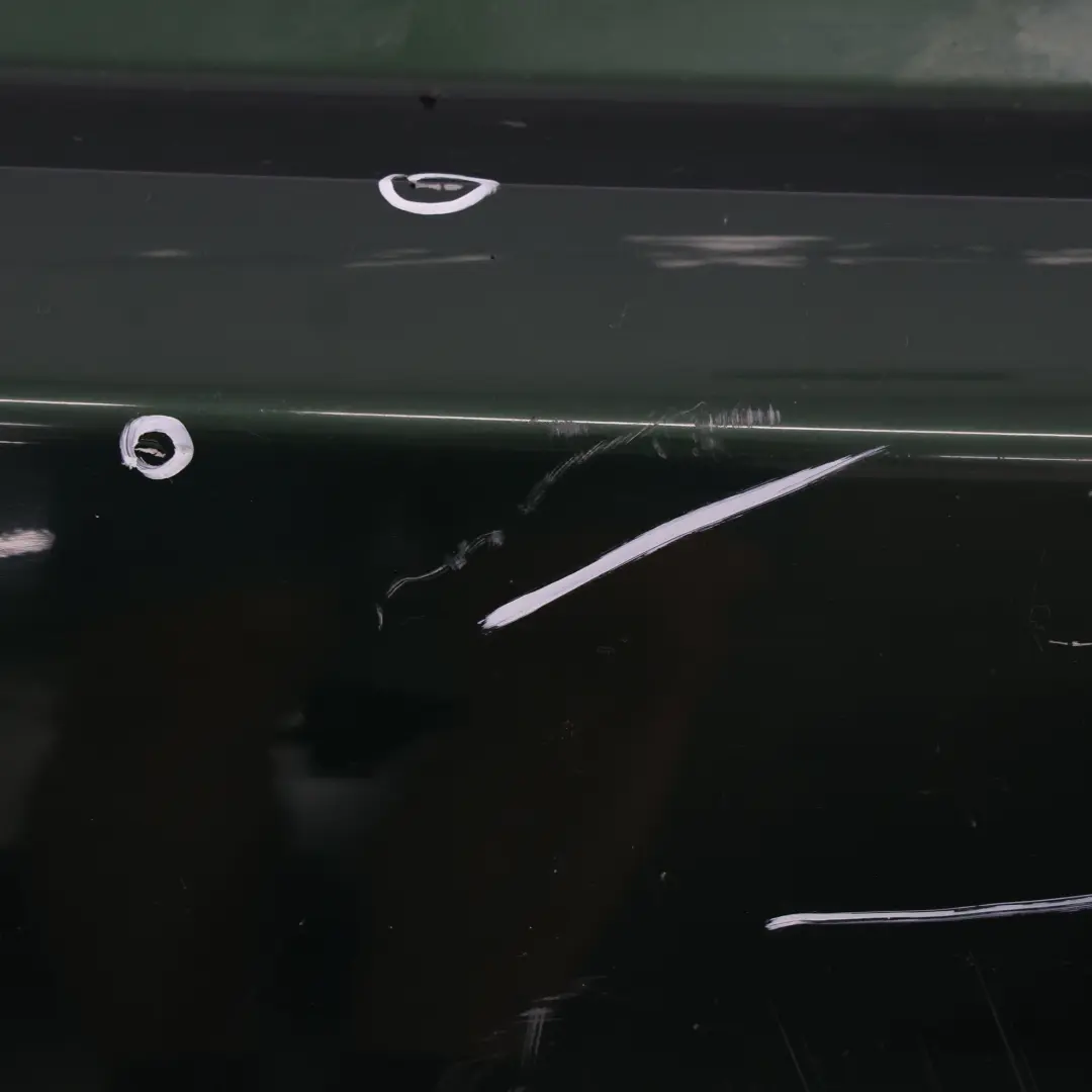 Bumper Rear Trim Panel British Racing Green II Metallic - B22 to Mini F56 F57 with Part number 7380009 Mini F56 F57 Bumper Rear Trim Panel British Racing Green II Metallic - B22 - SKU 7380009-BRGII - Part number 7380009