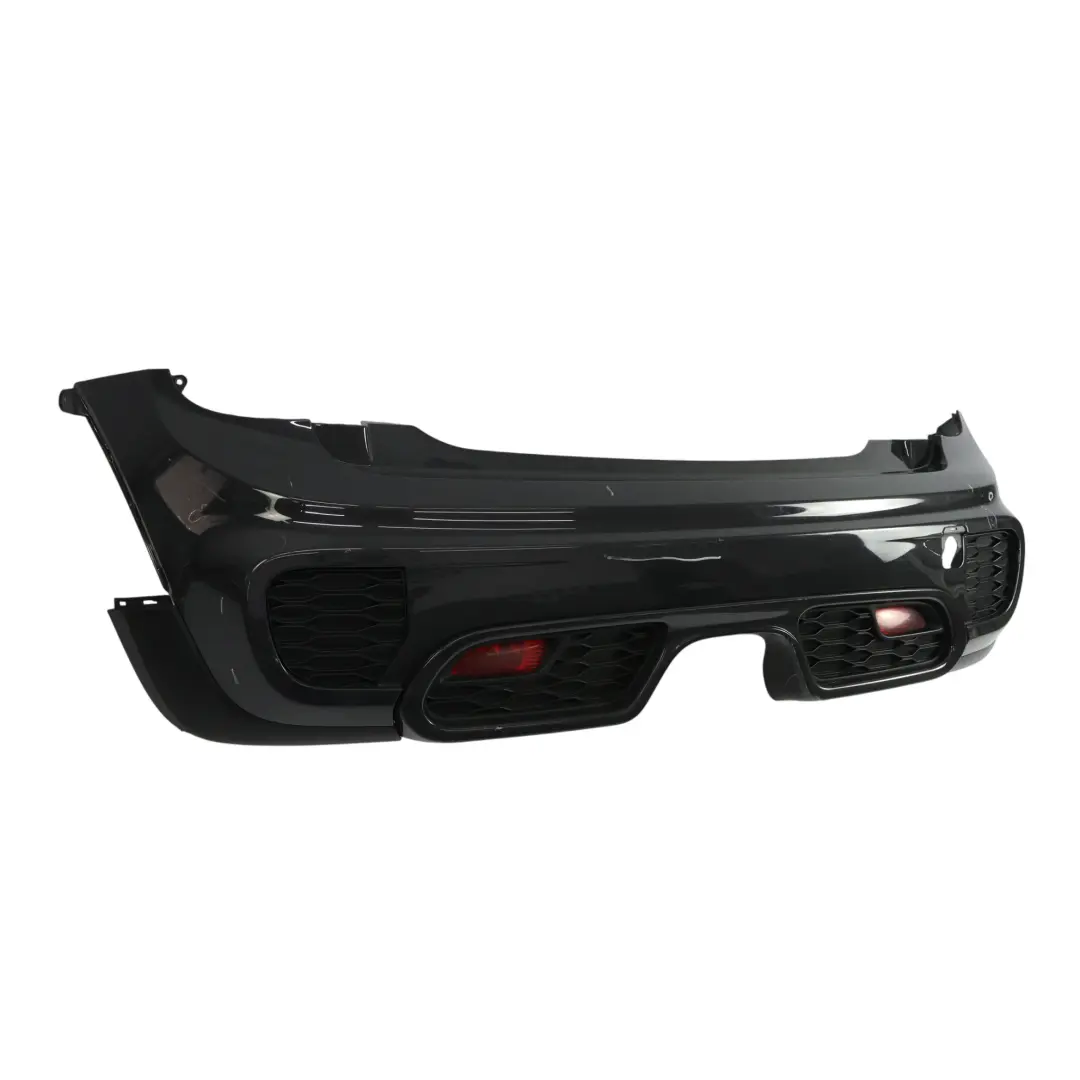 Bumper JCW Trim Panel Cover Thunder Grey Metallic - B58 to Mini F56 F57 Rear with Part number 7382173 Mini F56 F57 Rear Bumper JCW Trim Panel Cover Thunder Grey Metallic - B58 - SKU 7382173-TGM - Part number 7382173