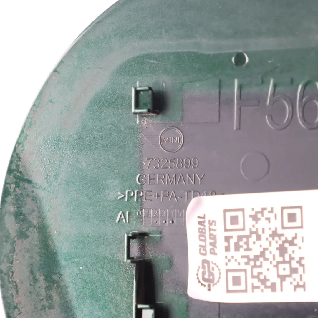 Fill In Flap Cap British Racing Green II Metallic B22 to Mini F56 Fuel Cover with Part number 7404550 Mini F56 Fuel Cover Fill In Flap Cap British Racing Green II Metallic B22 - SKU 7404550-BRGII - Part number 7404550
