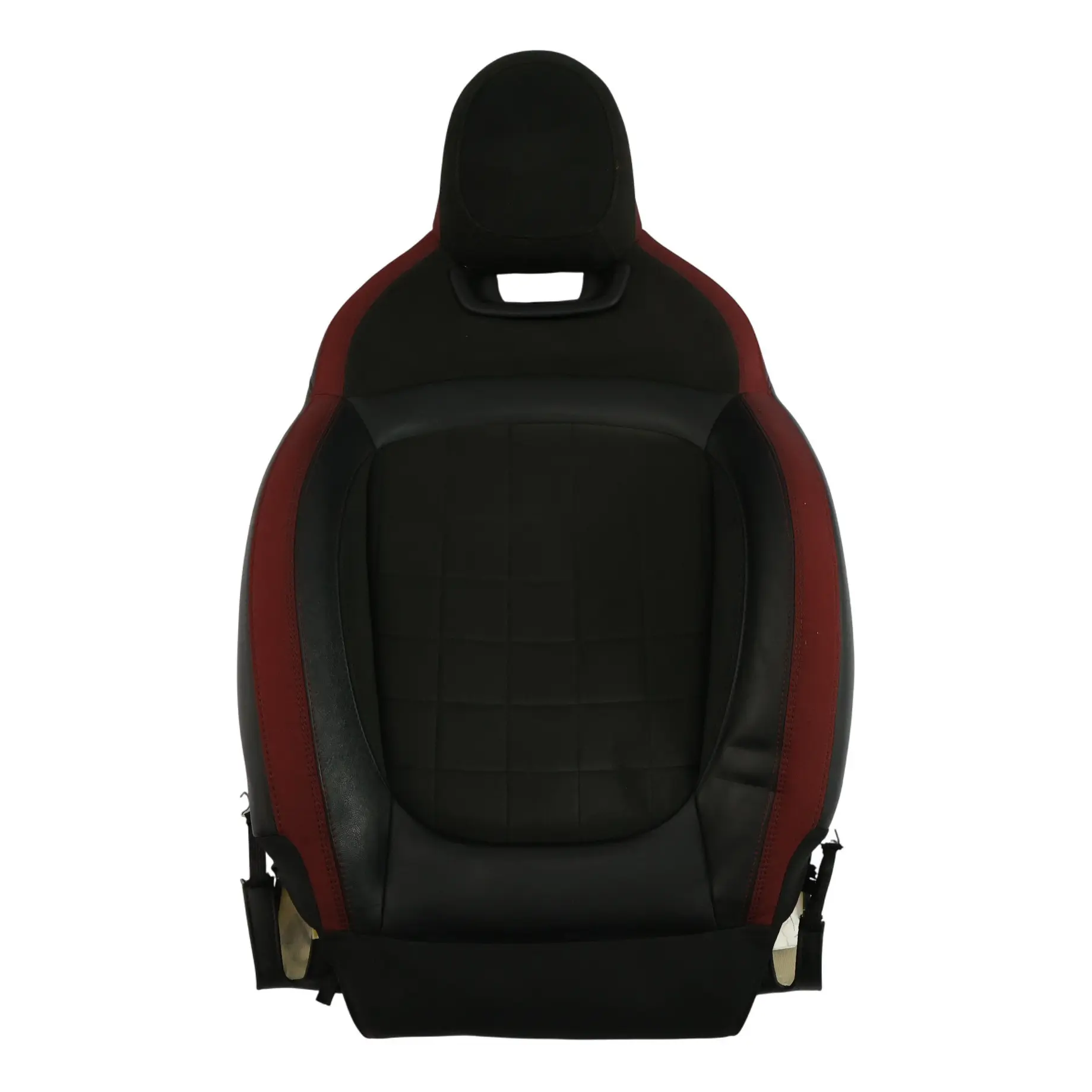 Mini F56 Sport Seat Backrest JCW Front Left N/S Dinamica Red Black Half Leather