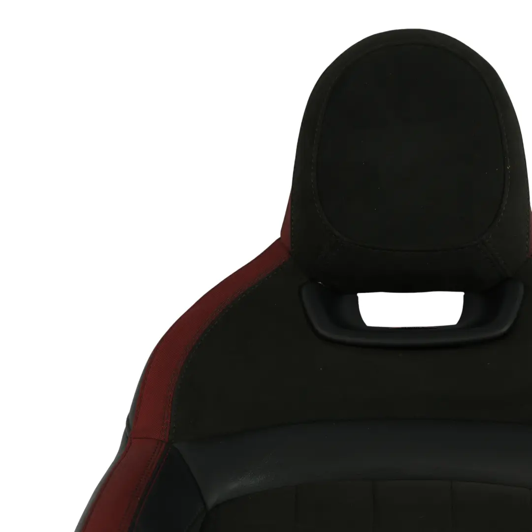 Mini F56 Sport Seat Backrest JCW Front Left N/S Dinamica Red Black Half Leather - SKU 7416153 - Part number 7416153