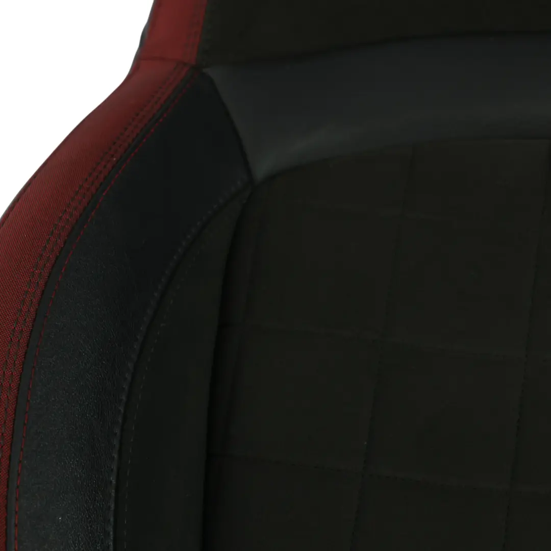 Sitz Lehne JCW Vorne Links Dinamica Rot Schwarz Halb Leder für Mini F56 Sport mit Teilenummer 7416153 Mini F56 Sport Sitz Lehne JCW Vorne Links Dinamica Rot Schwarz Halb Leder - SKU 7416153 - Teilenummer 7416153