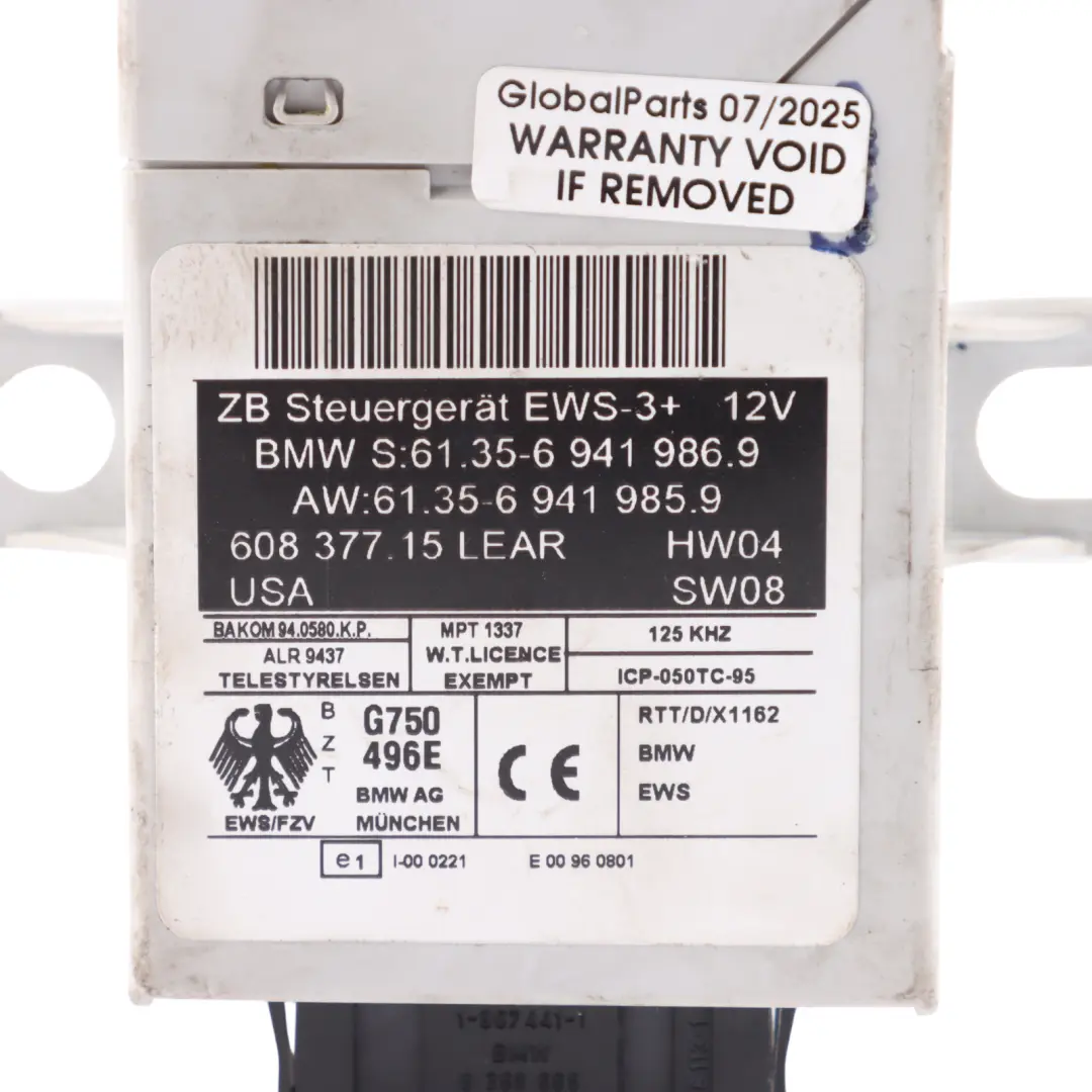 Mini Cooper S R52 R53 W11 170HP Engine ECU Kit DME Key EWS Automatic - SKU 7553735-8 - Part number 7553735