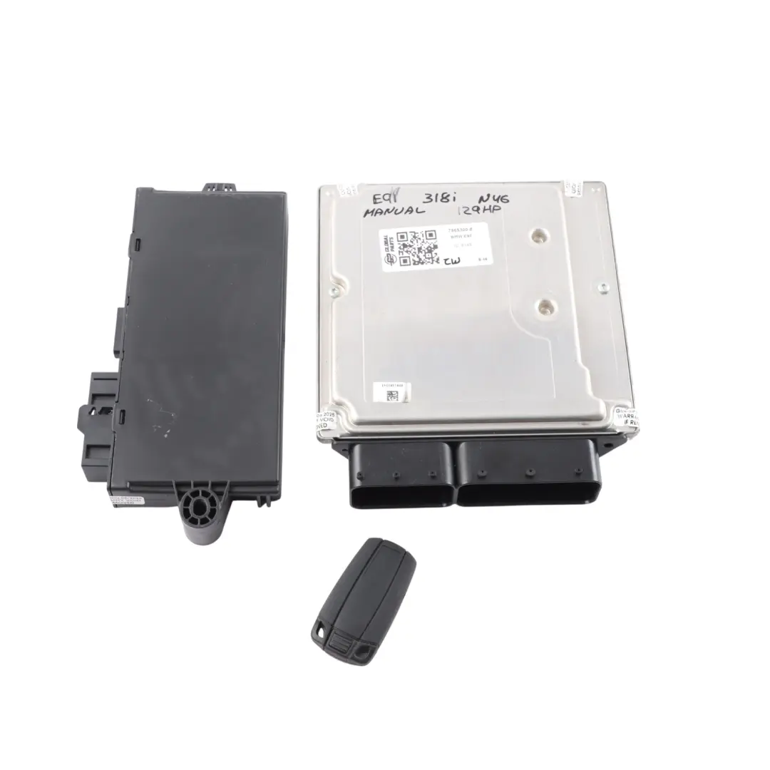 BMW E87 E90 E91 118I 318I N46 129HP Motore ECU DME Manuale Chiave CAS 3 - SKU 7565300-8 - Numero di parte 7565300