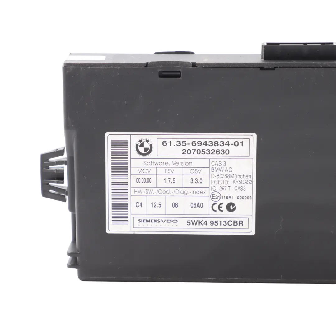N46 129HP Moteur ECU Kit DME Manuel Key CAS 3 pour BMW E87 E90 E91 118I 318I à propos du numéro de pièce 7565300 BMW E87 E90 E91 118I 318I N46 129HP Moteur ECU Kit DME Manuel Key CAS 3 - SKU 7565300-8 - Numéro de pièce 7565300