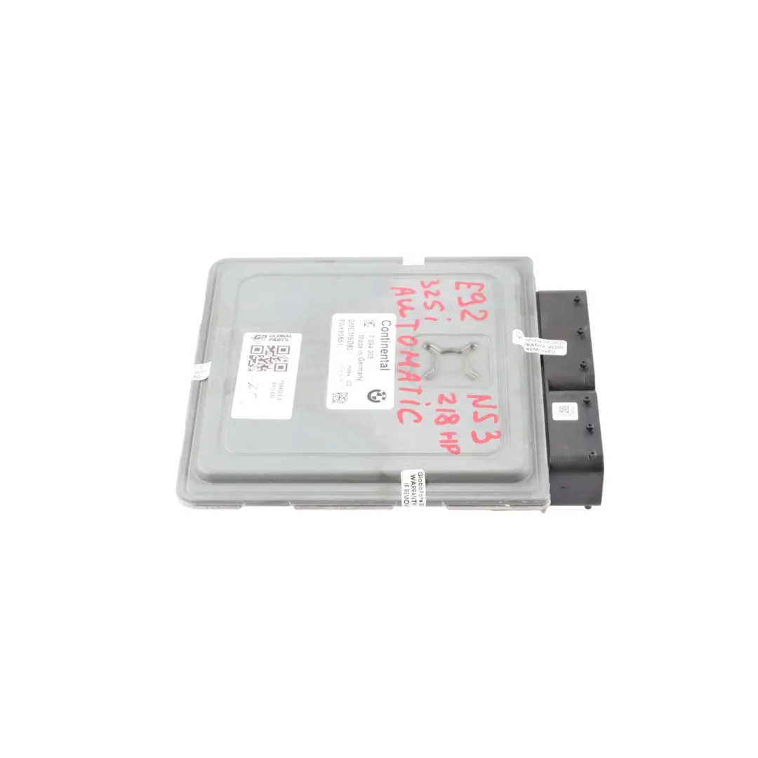 BMW E60 E61 E90 E91 LCI 325i N53 218HP Engine Control ECU DME Automatic - SKU 7594305-5 - Part number 7594305