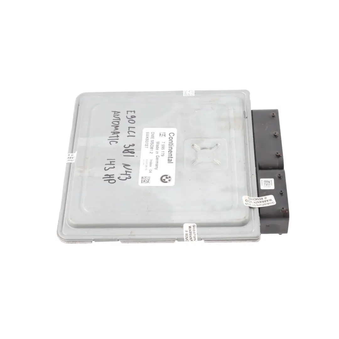 143HP Petrol Engine Unit ECU N43 DME Automatic to BMW E87 LCI E90 120i 320i with Part number 7595179 BMW E87 LCI E90 120i 320i 143HP Petrol Engine Unit ECU N43 DME Automatic - SKU 7595179-20 - Part number 7595179