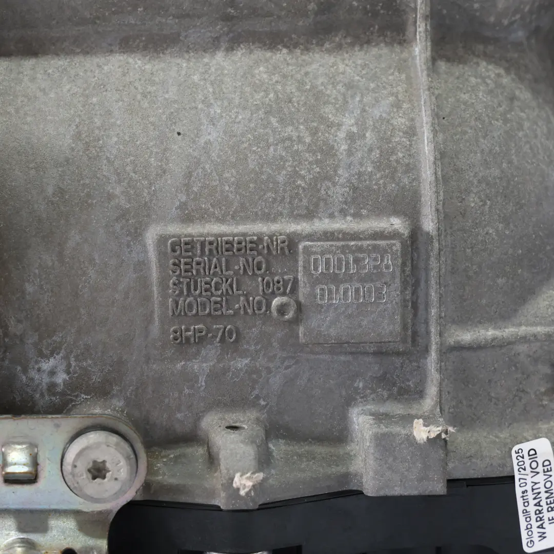 Gearbox BMW F07 GT F10 F11 530d N57 GA8HP70Z WARRANTY to Automatic with Part number 7601932 Automatic Gearbox BMW F07 GT F10 F11 530d N57 GA8HP70Z WARRANTY - SKU 7601932 - Part number 7601932