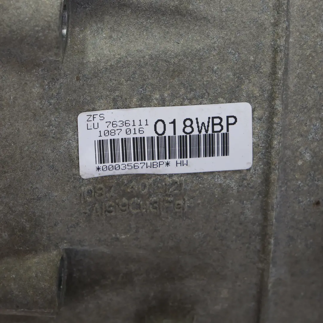 BMW F10 F11 530d N57N Automatic Gearbox Transmission GA8HP70Z WARRANTY - SKU 7636111 - Part number 7636111