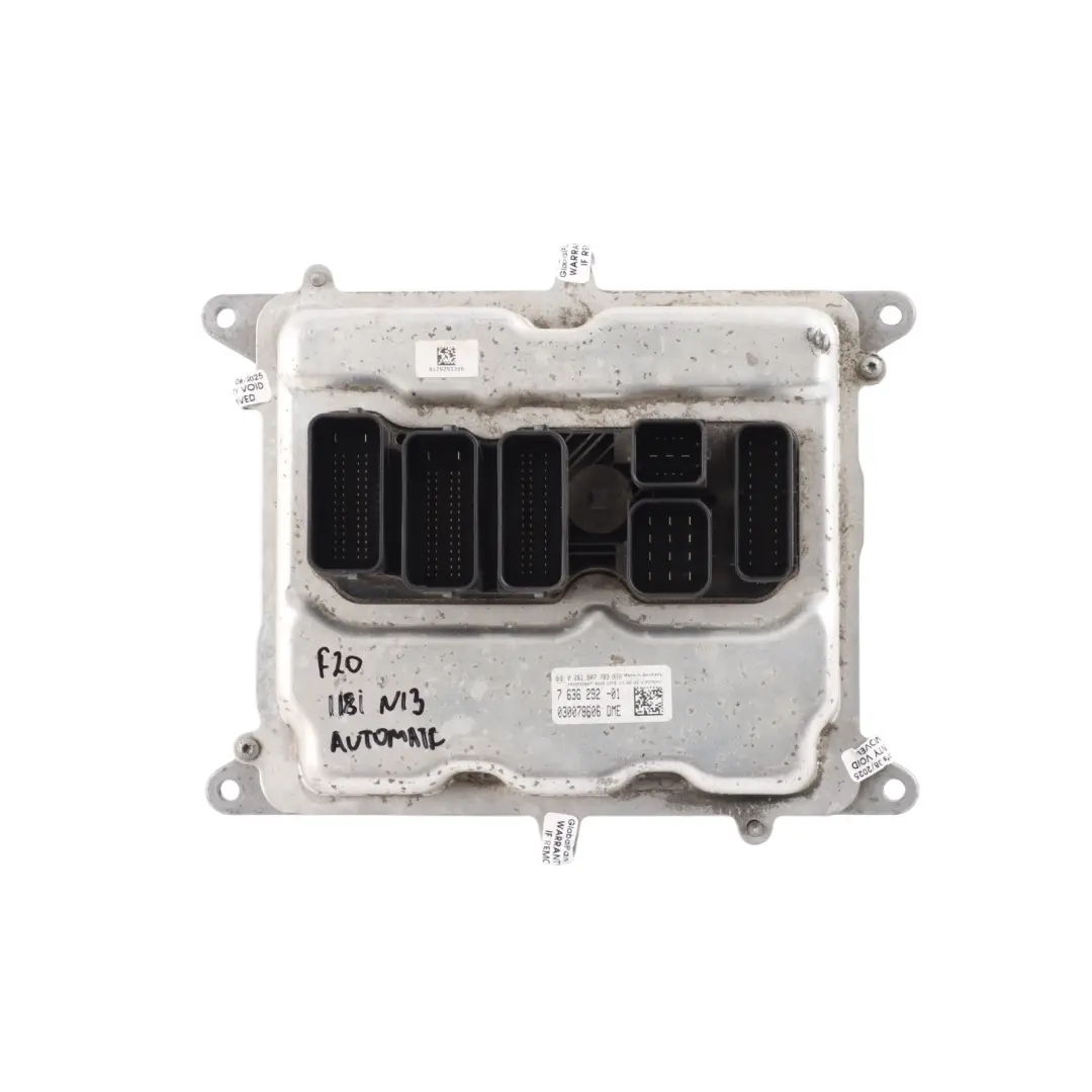 BMW F20 F30 118i 318i N13 170HP Engine Control ECU Kit DME Automatic - SKU 7636292-7 - Part number 7636292