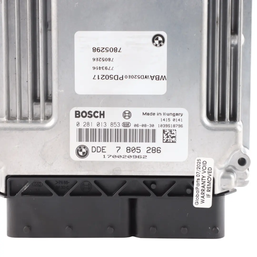M57N2 231HP Engine ECU DDE Kit 7805585 Automatic to BMW E92 E93 Diesel 330d with Part number 7805286 BMW E92 E93 Diesel 330d M57N2 231HP Engine ECU DDE Kit 7805585 Automatic - SKU 7805585-1 - Part number 7805286