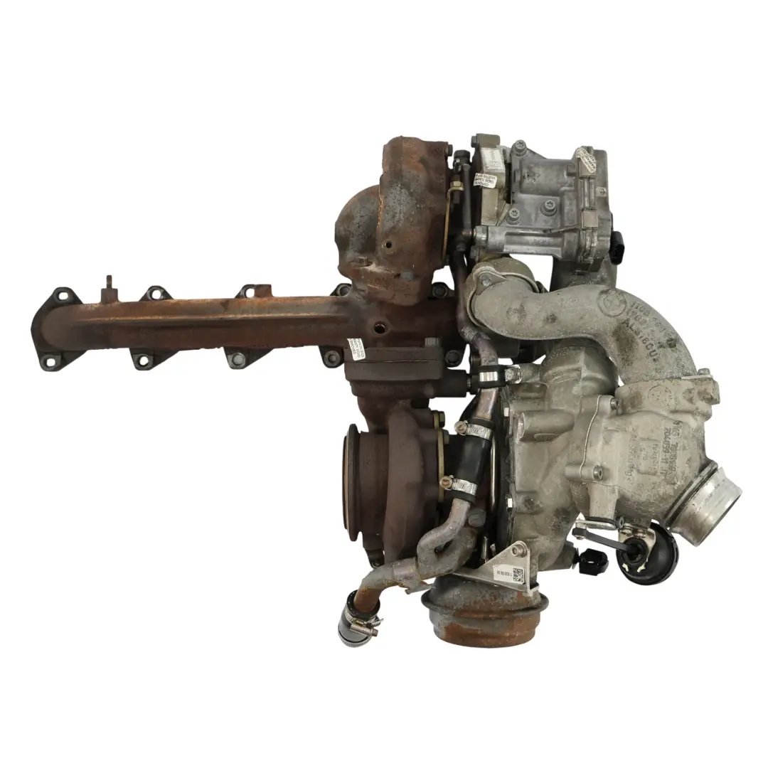 Doppio Turbocompressore Bi-Turbo 535d 40dX N57S per BMW X5 E70 LCI F07 F10 con numero di parte 7808361 BMW X5 E70 LCI F07 F10 Doppio Turbocompressore Bi-Turbo 535d 40dX N57S - SKU 7808361 - Numero di parte 7808361