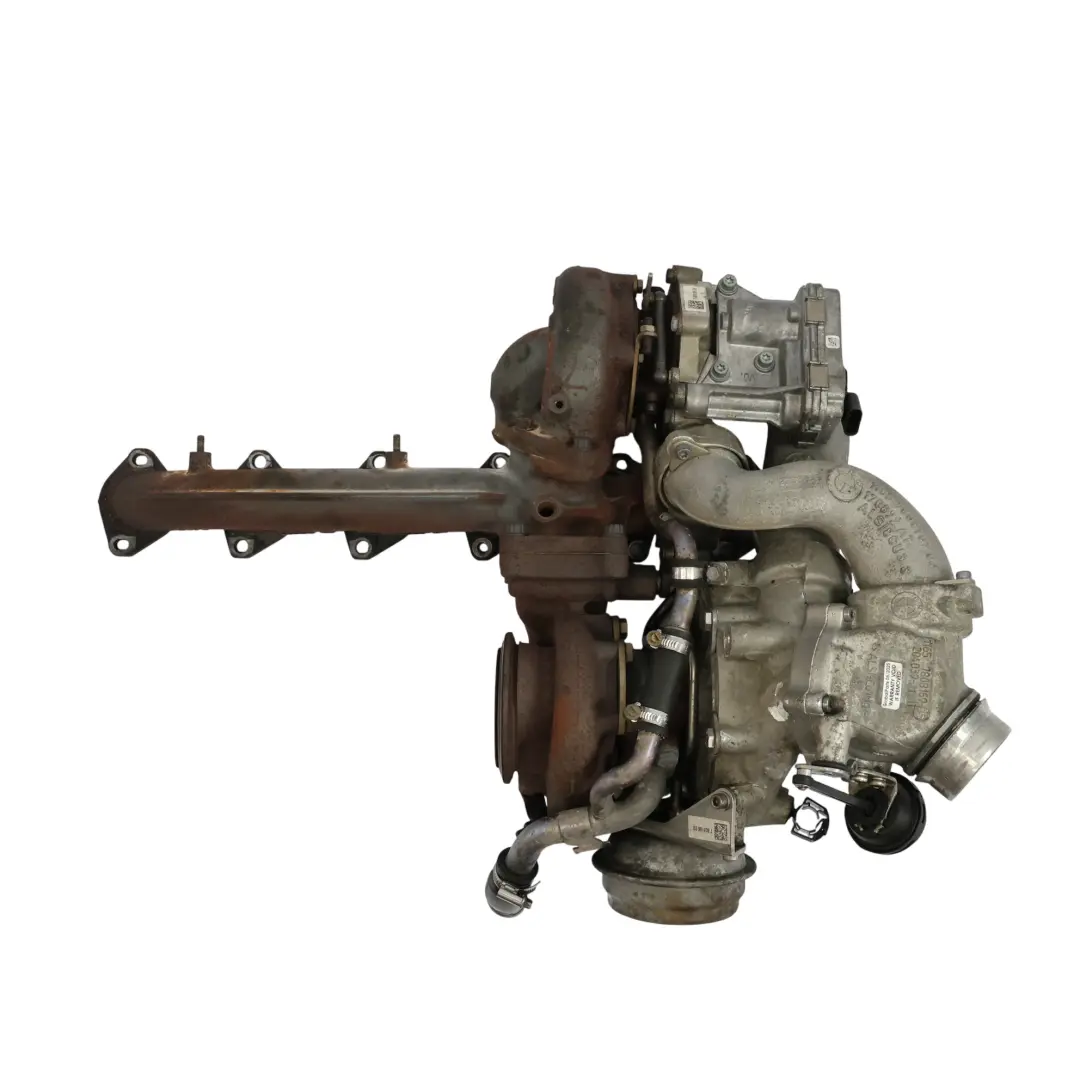 Turbocompresor Bi-Turbo 535d 40dX N57S Diesel para BMW X5 E70 LCI F07 F10 con número de pieza 7808363 BMW X5 E70 LCI F07 F10 Turbocompresor Bi-Turbo 535d 40dX N57S Diesel - SKU 7808363 - Número de pieza 7808363