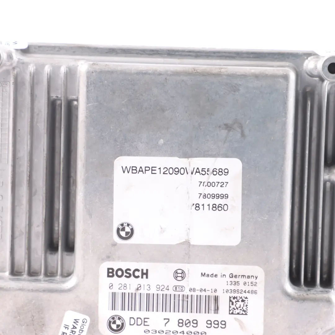 BMW X3 E83 LCI 1.8sd 2.0sd N47 177HP Engine Control Unit ECU DDE Manual - SKU 7809999-3 - Part number 7809999