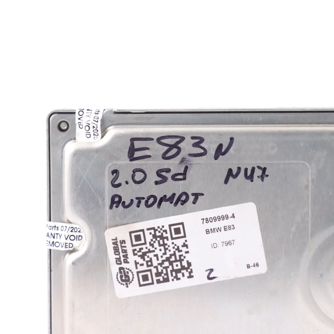 BMW X3 E83 LCI 1.8sd 2.0sd N47 177HP Engine Control ECU DDE Automatic - SKU 7809999-4 - Part number 7809999